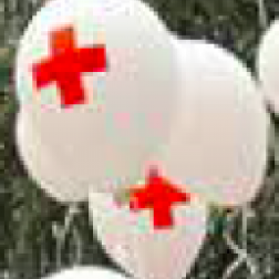 Red Cross balloons